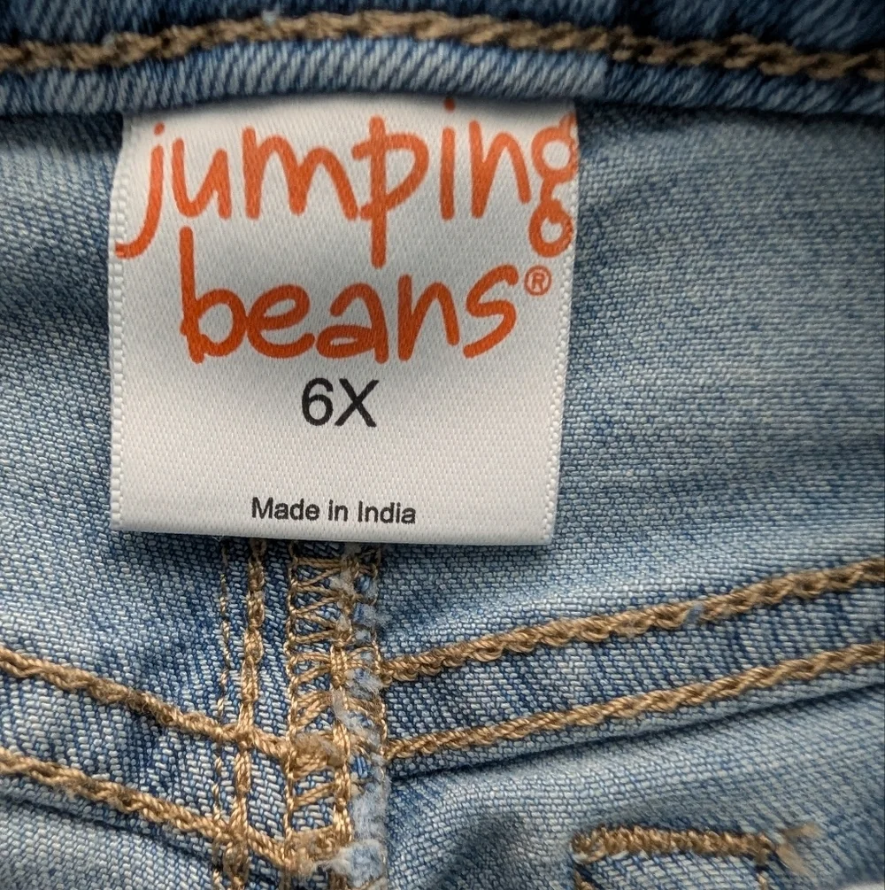 Jumping Beans Girls Light Blue Skinny Jeans Cotton Size 6X